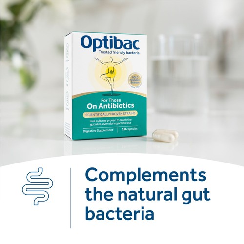 Optibac Probiotics For Those On Antibiotics - 10 Capsules