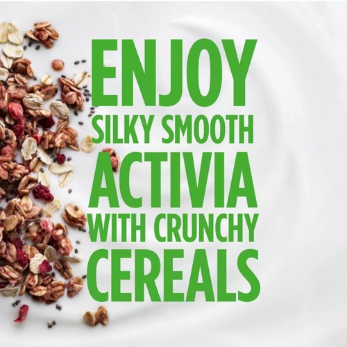 Activia Raspberry Chia Muesli Low Fat Gut Health Yoghurt Breakfast Pot