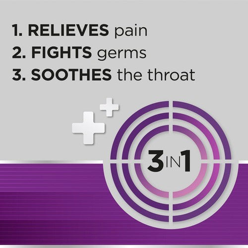 Strepsils Extra Medicated Sore Throat Lozenges Triple Action Blackcurrant
