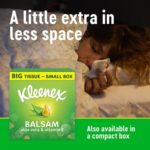 Kleenex Balsam Tissues Extra Large Compact Box