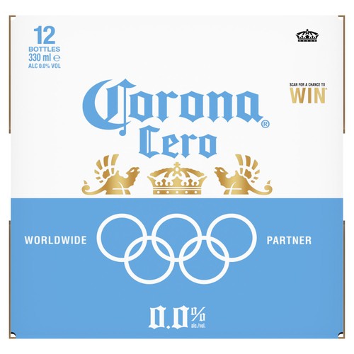 Corona Cero Alcohol-Free Lager Beer Bottles