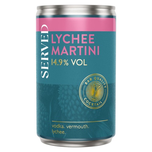 Served Lychee Martini