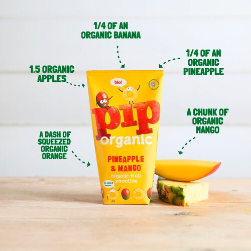 Pip Organic Pineapple & Mango Smoothie Cartons