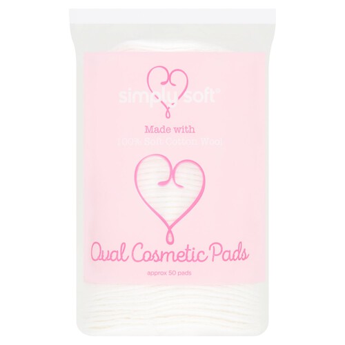 Simply Soft Oval Cosmetic Cotton Pads
