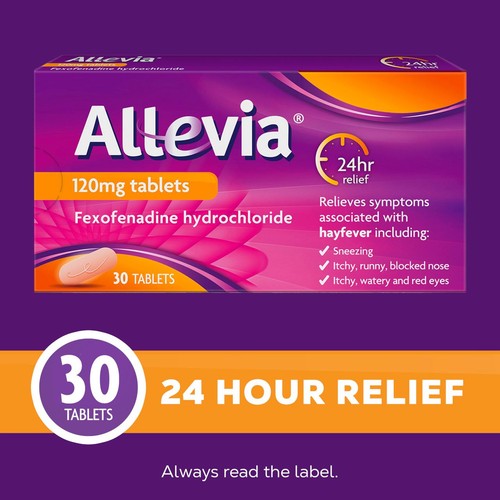 Allevia Hayfever Allergy Relief Tablets Fexofenadine