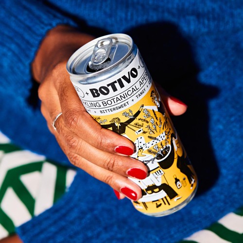 Botivo Alcohol Free Sparkling Botanical Aperitivo Can