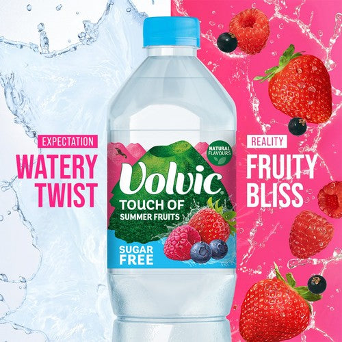 Volvic Touch of Fruit Summer Fruits Sugar Free Still Flavoured Water