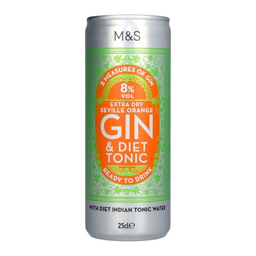 M&S Seville Orange Gin & Diet Tonic