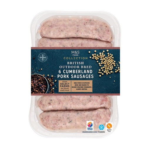 M&S Collection British 6 Cumberland Sausages