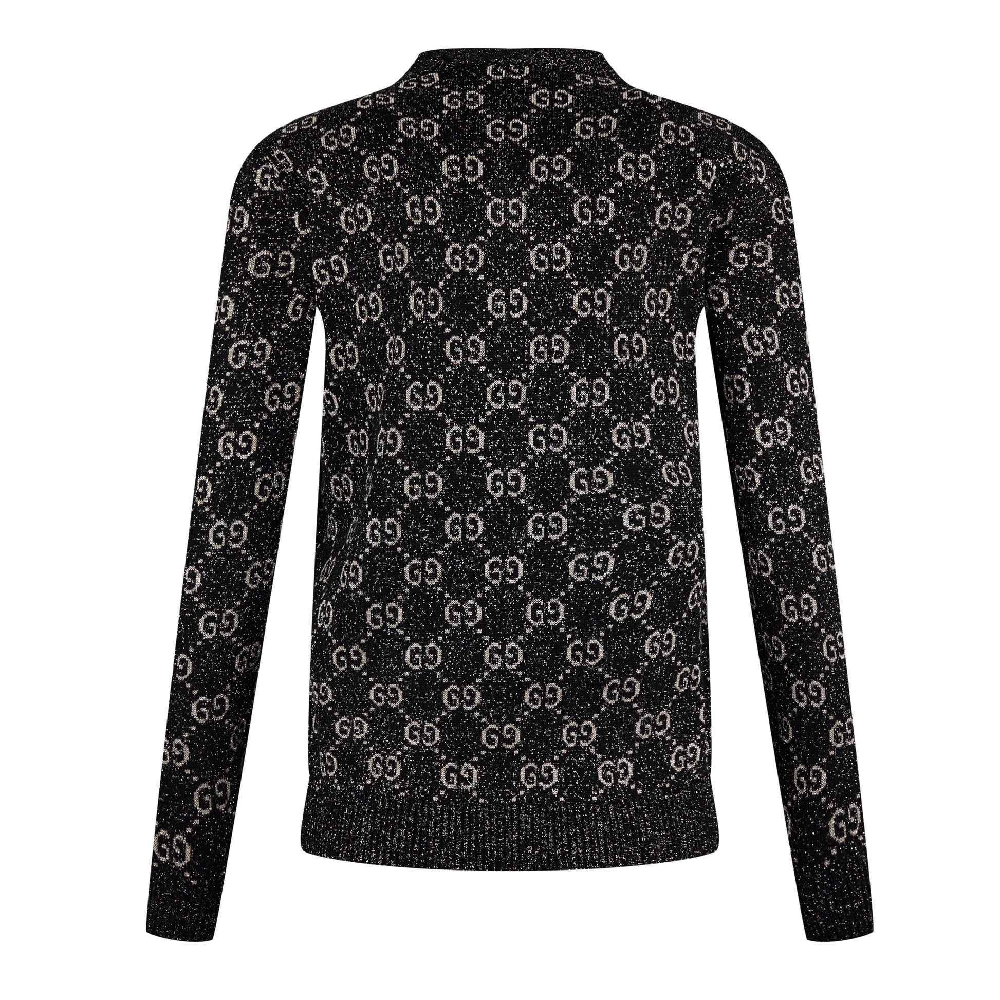 Gucci Women's GG Jacquard Cotton Lame Cardigan