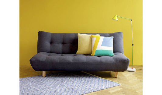 Habitat Kota 3 Seater Fabric Clic Clac Sofa Bed - Charcoal