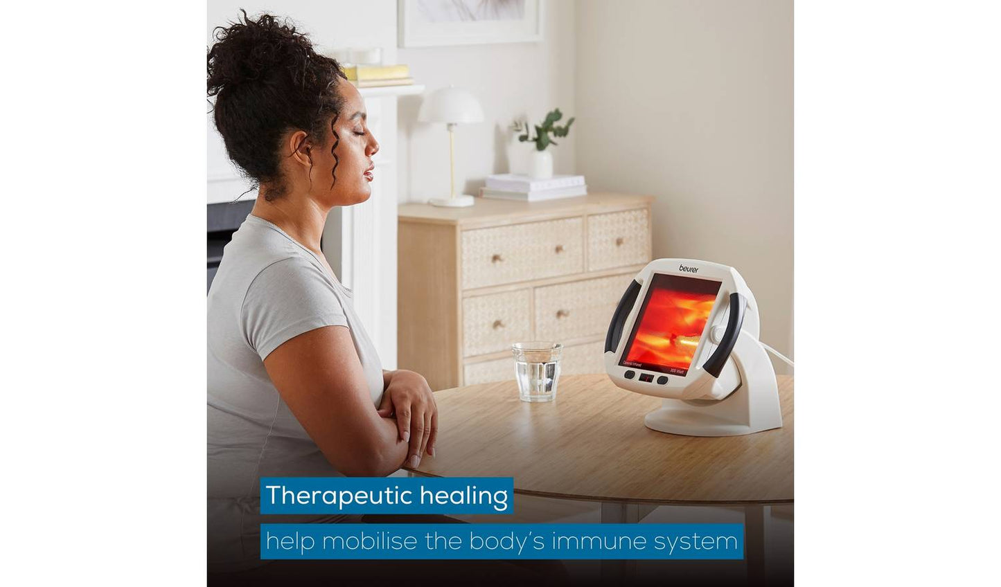 Beurer Infrared Heat IL50 Therapy Lamp - White & Grey