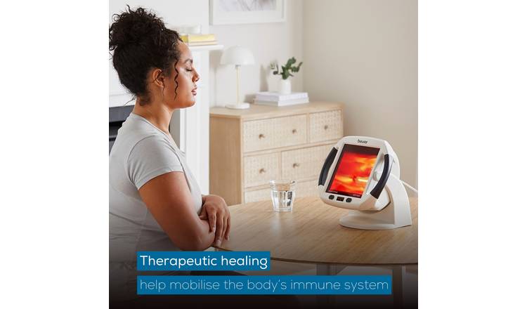 Beurer Infrared Heat IL50 Therapy Lamp - White & Grey