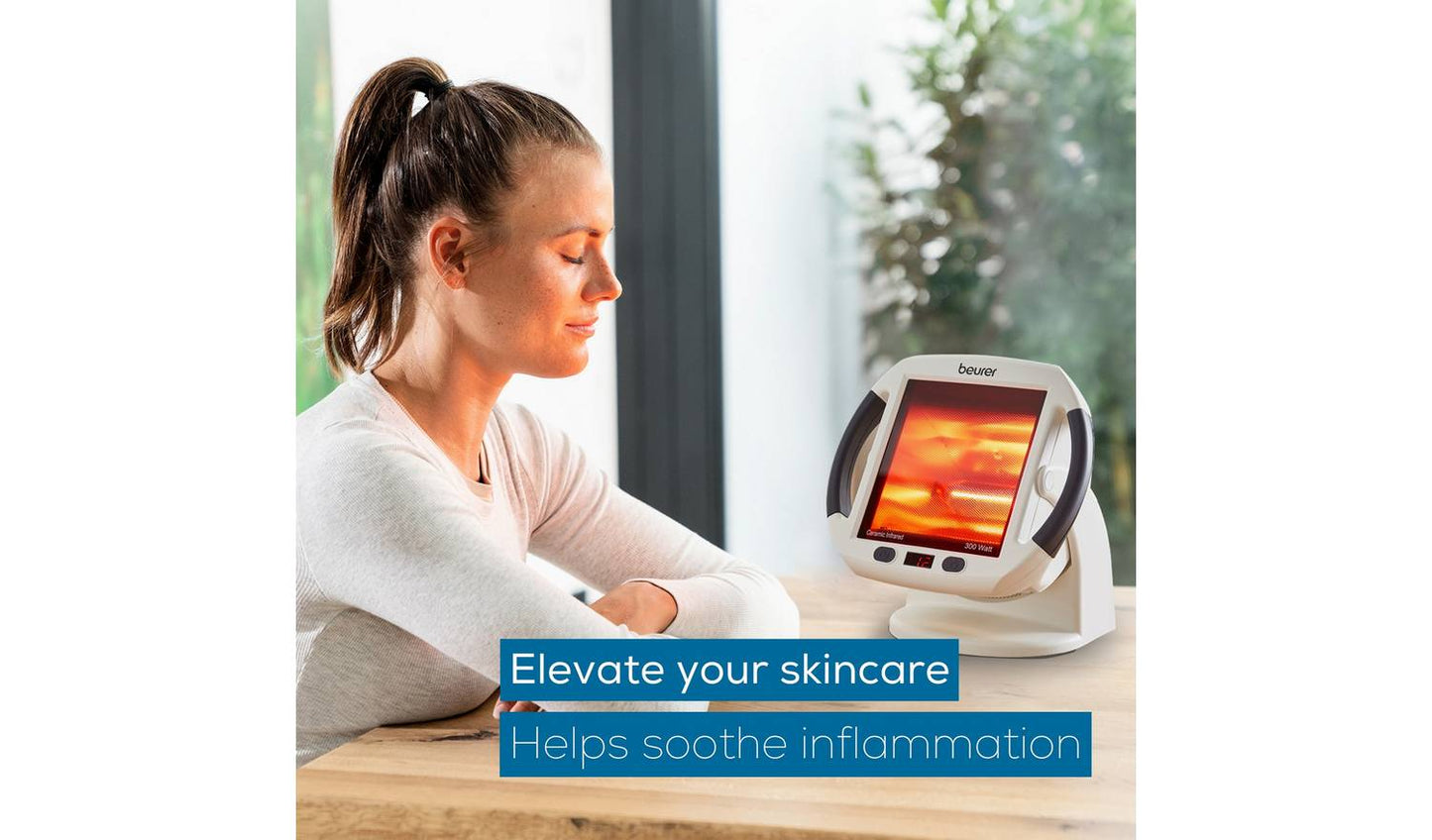 Beurer Infrared Heat IL50 Therapy Lamp - White & Grey