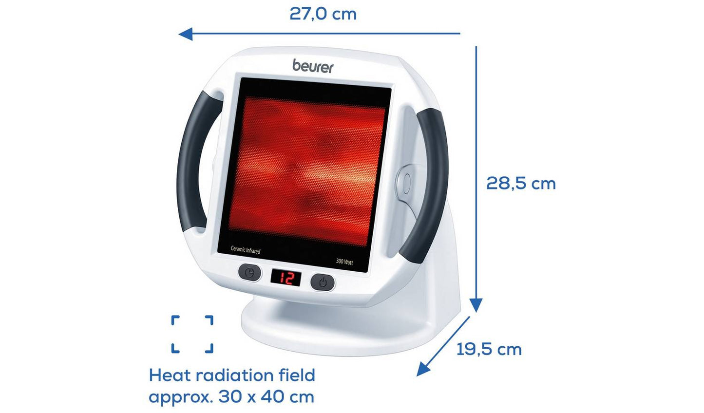 Beurer Infrared Heat IL50 Therapy Lamp - White & Grey