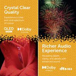 Bush 43 Inch 43QT24SB Smart 4K UHD HDR QLED TiVo Freely TV