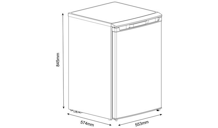 Bush MEE5585UCL Under Counter Larder Fridge - White