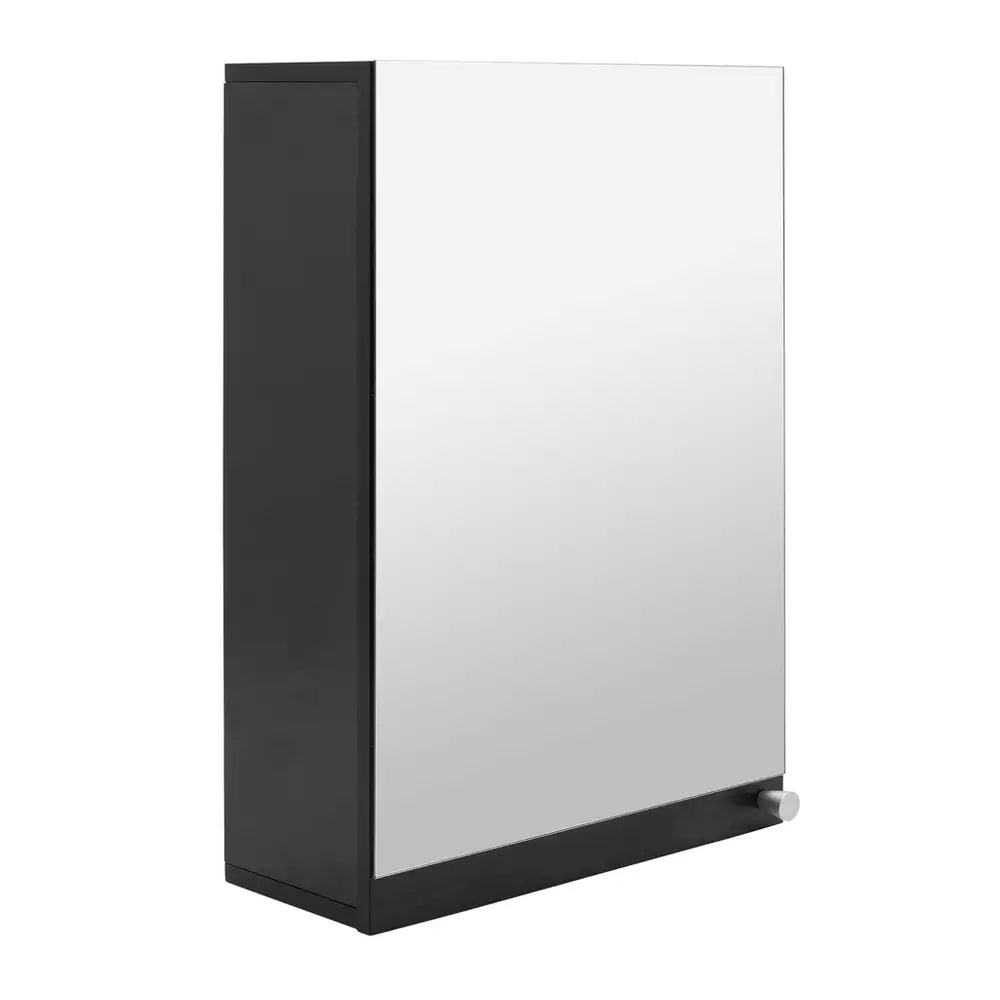 Argos Home Prime Single Mirrored Wall Cabinet - Black