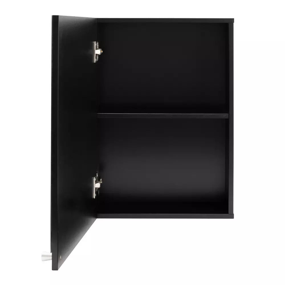 Argos Home Prime Single Mirrored Wall Cabinet - Black