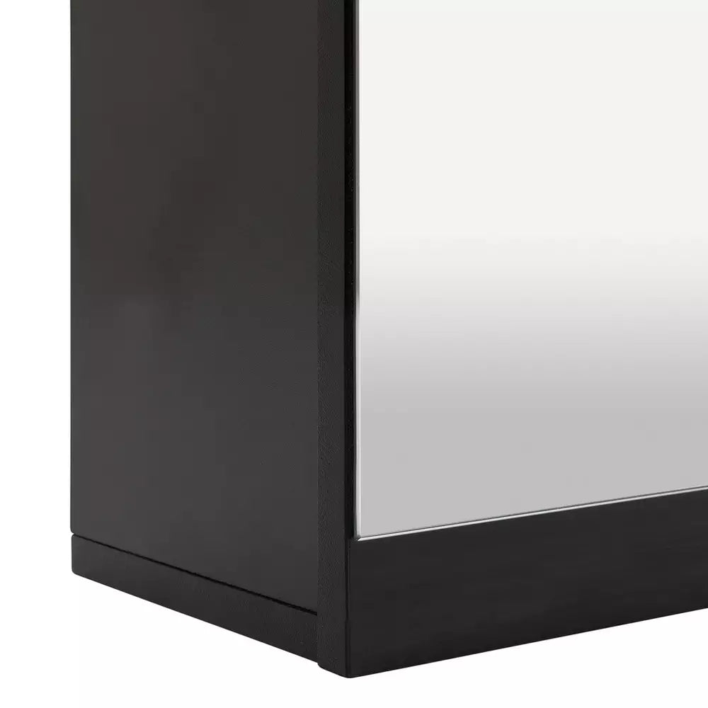 Argos Home Prime Single Mirrored Wall Cabinet - Black