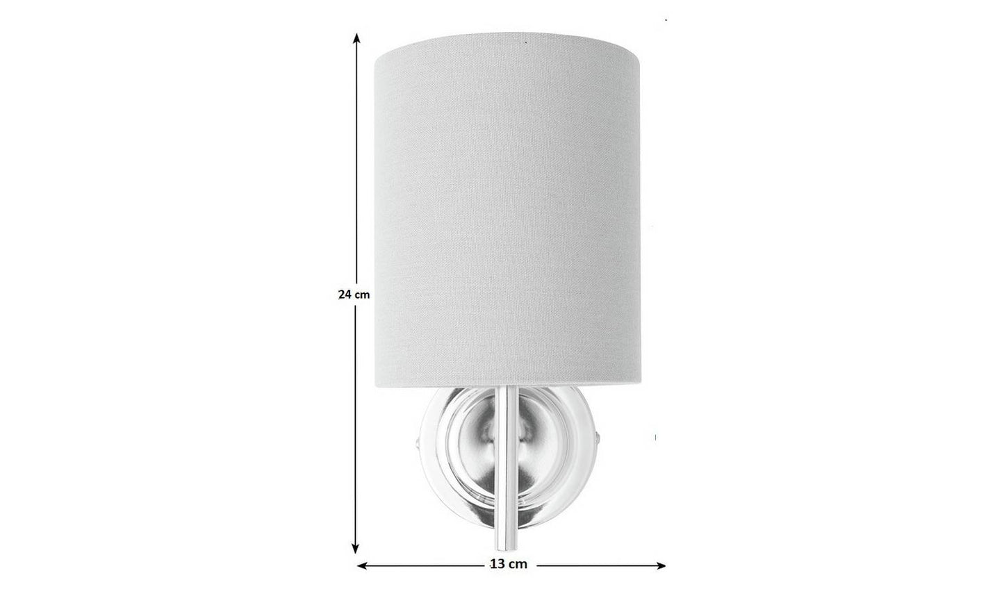 Argos Home Candelabra Steel Wall Light - Chrome & Grey