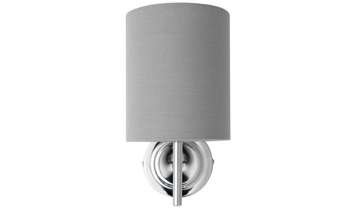 Argos Home Candelabra Steel Wall Light - Chrome & Grey
