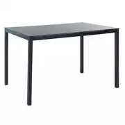 Argos Home Lido Glass Black Dining Table & 4 Black Chairs