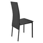 Argos Home Lido Glass Black Dining Table & 4 Black Chairs
