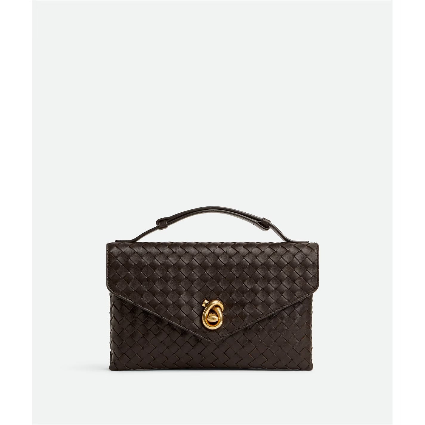 Knot Lock Leather Crossbody Bag