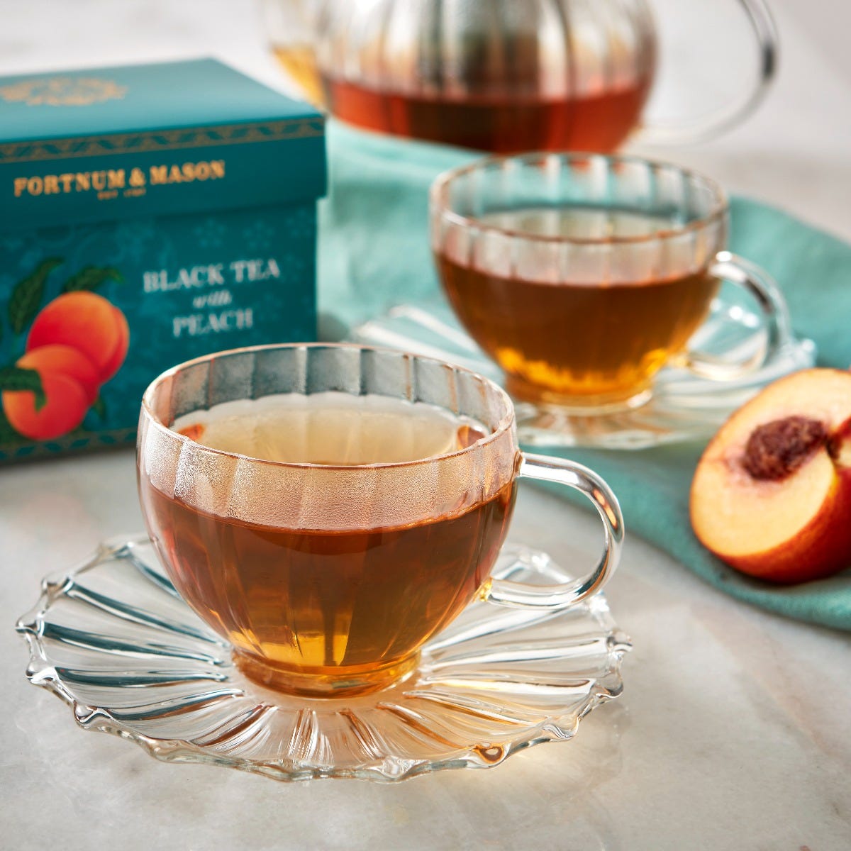 Black Tea with Peach, 15 Silky Tea Bags, 30g