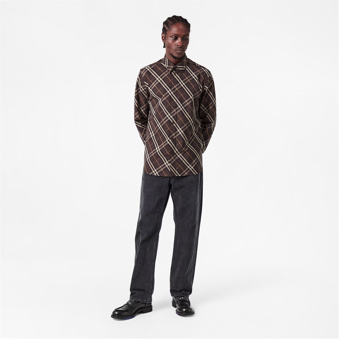Men's Long Sleeve Patterned Tailored Fit Shirt
