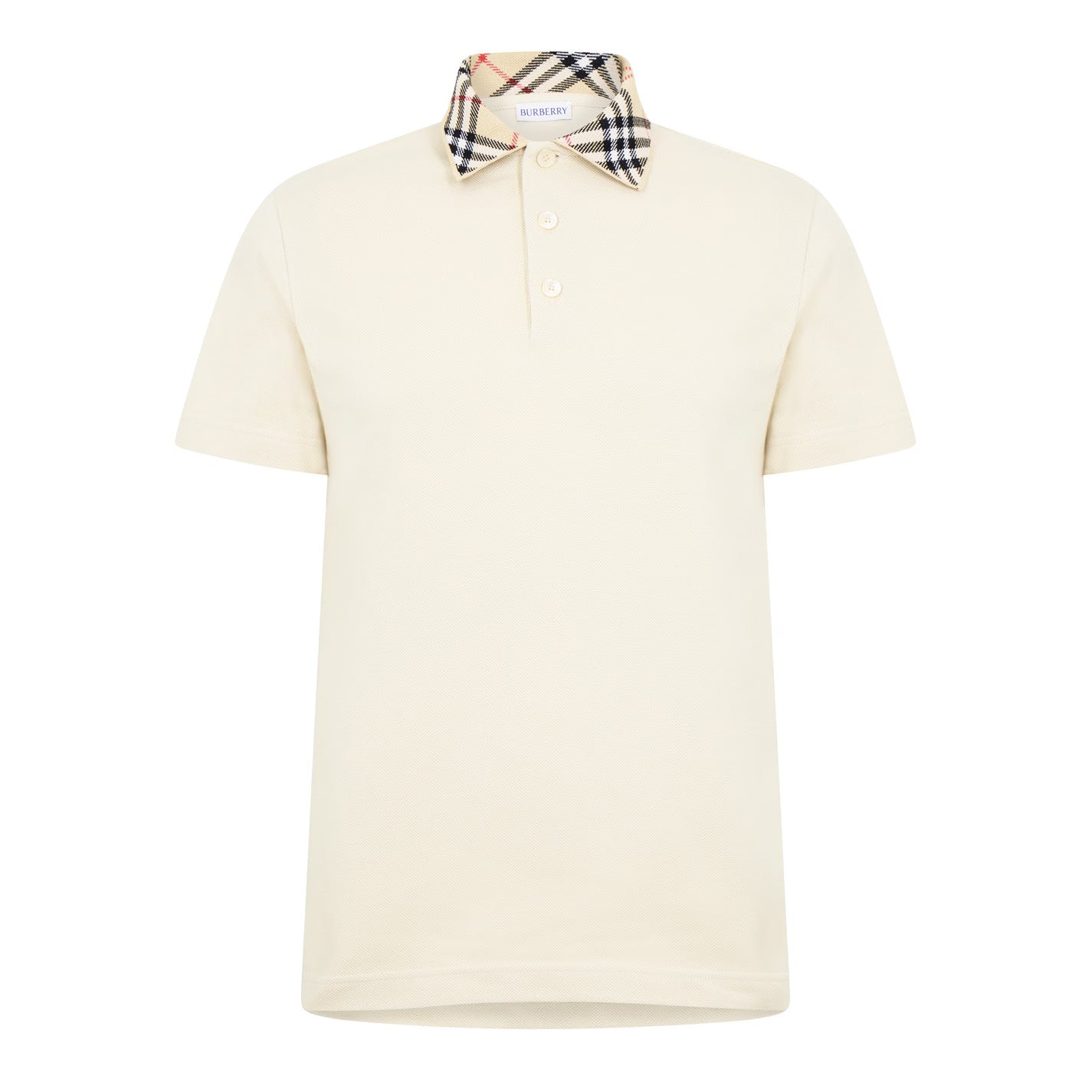 BURBERRY Check Collar Polo Shirt