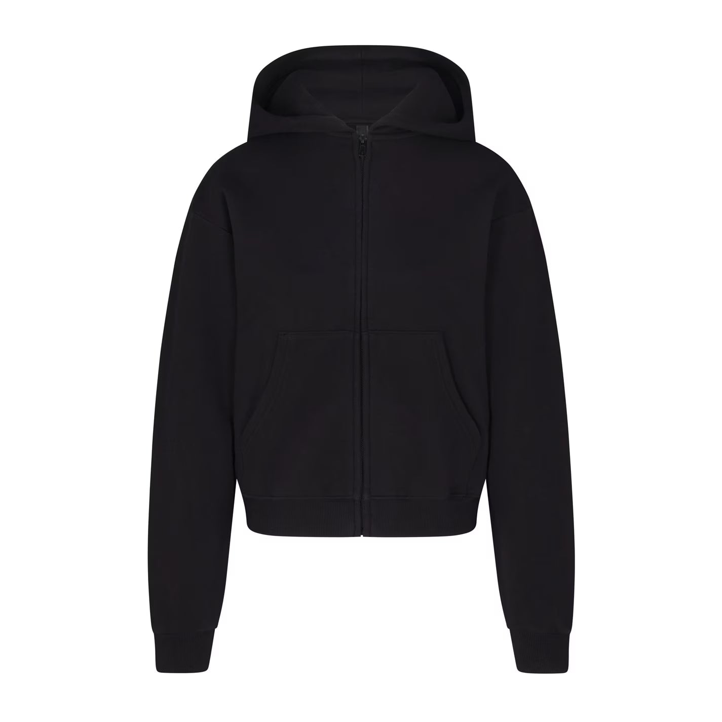 Womens Cotton Fleece Classic Zip Up Hoodie
