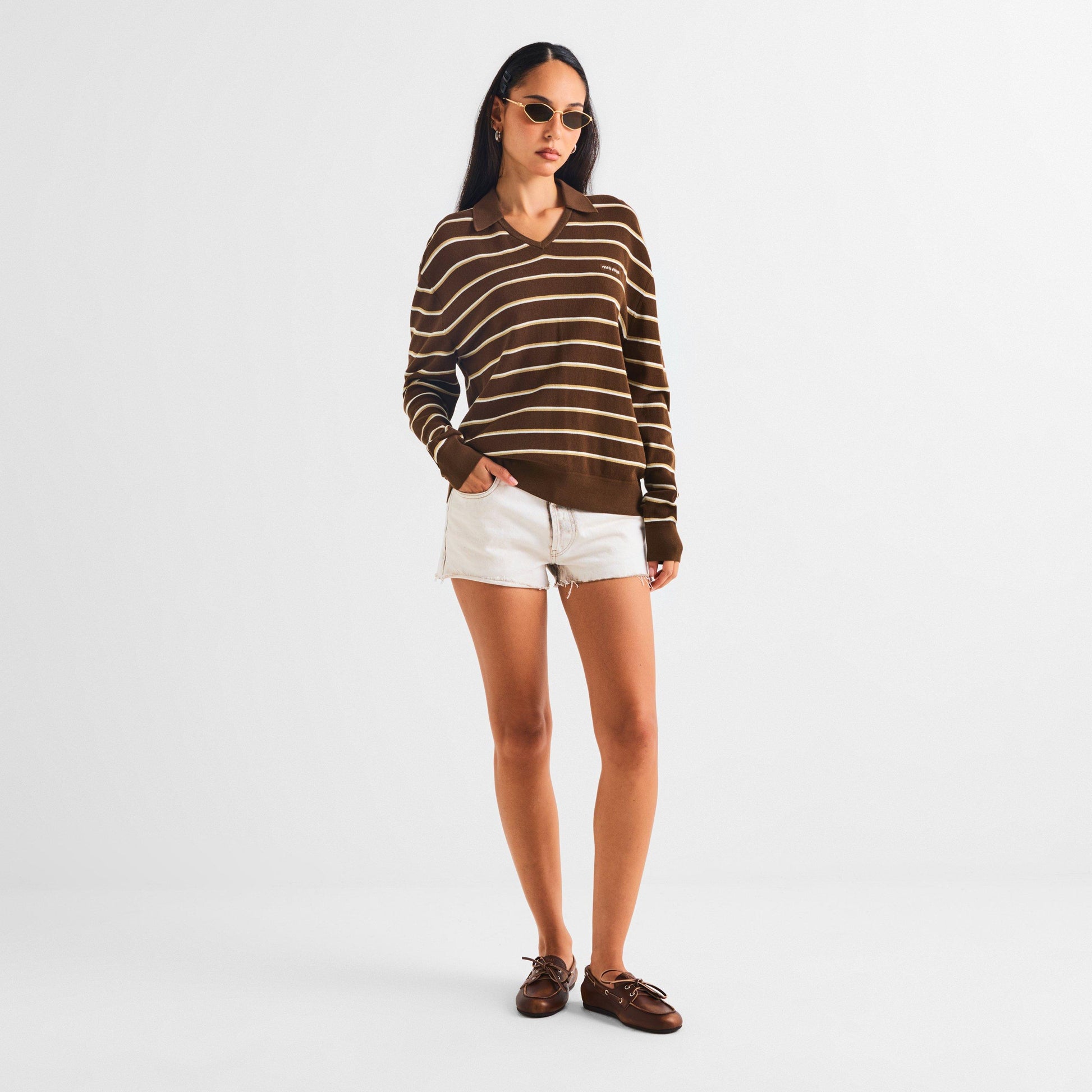 Miu Miu Women's Long Sleeve Polo Shirt