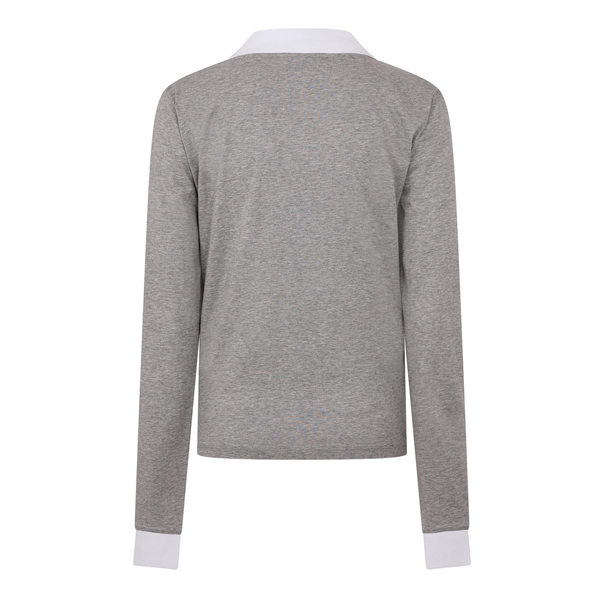 Miu Miu Women's Jersey Top Knitted Long Sleeve Polo Shirt
