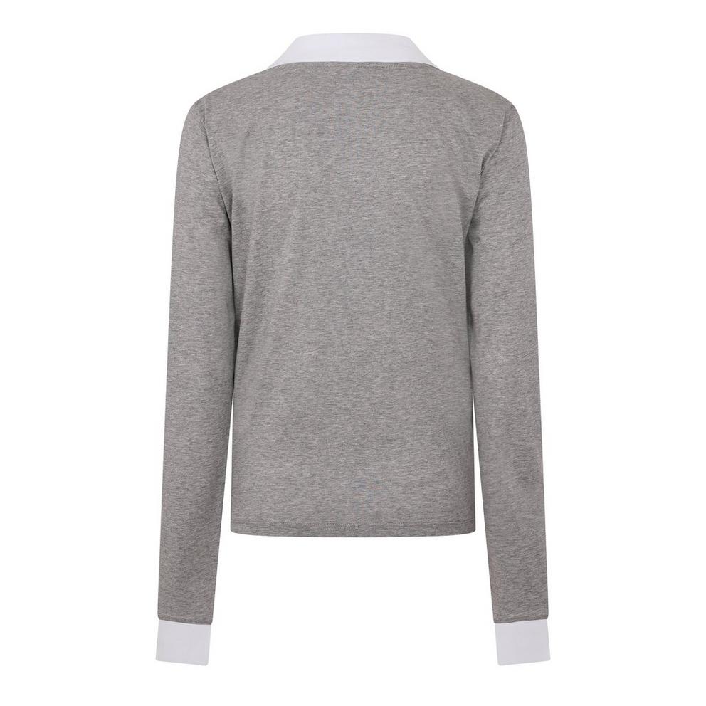 Miu Miu Women's Jersey Top Knitted Long Sleeve Polo Shirt