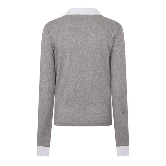 Miu Miu Women's Jersey Top Knitted Long Sleeve Polo Shirt