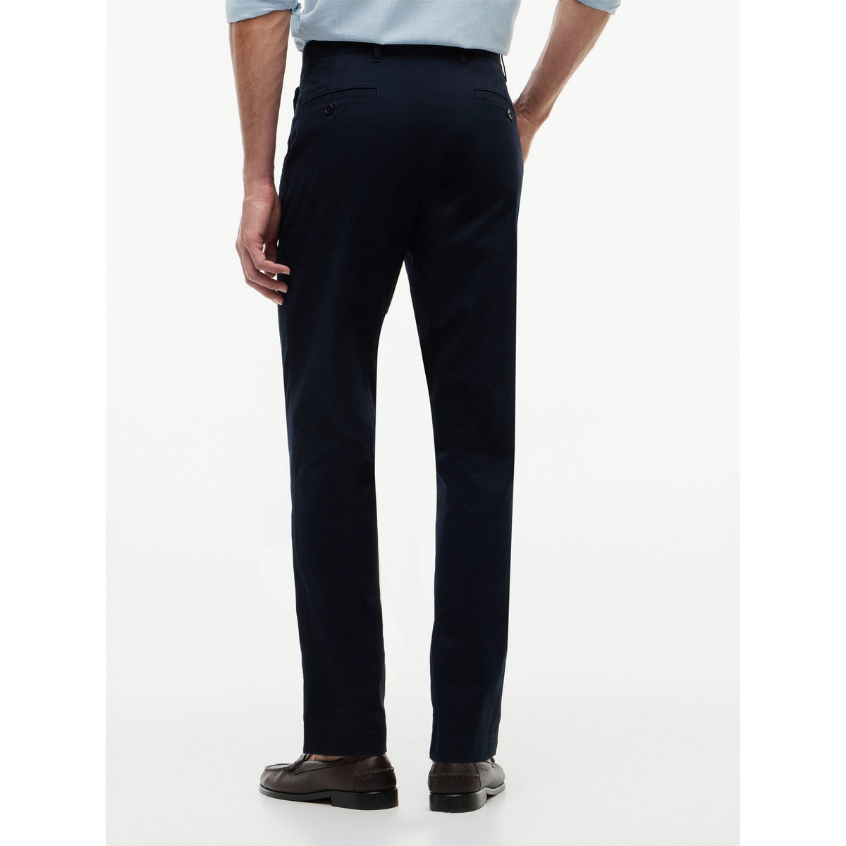 Tommy Hilfiger Men's Dover Essential Twill Cotton Mid-Rise Straight-Leg Trousers