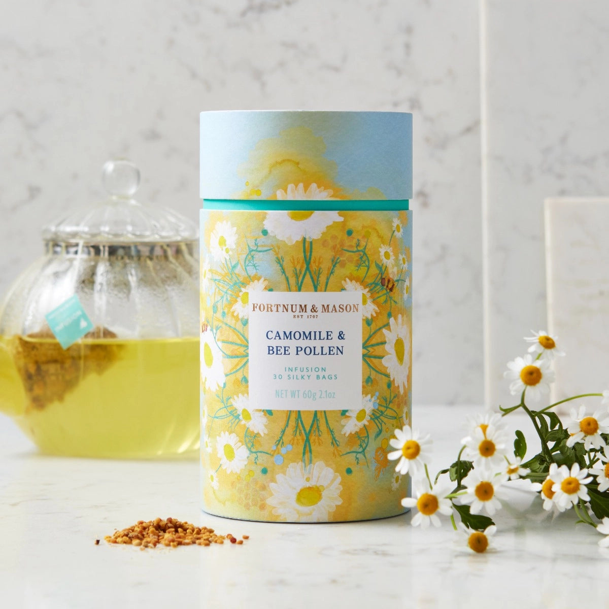 Camomile & Bee Pollen Infusion, 30 Silky Bags, 60g