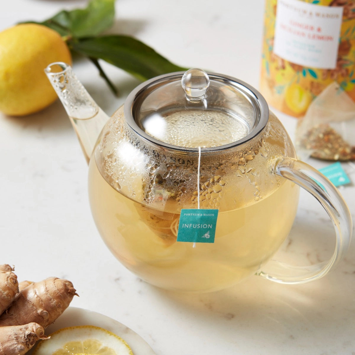 Ginger & Sicilian Lemon Infusion, 30 Silky Bags, 75g