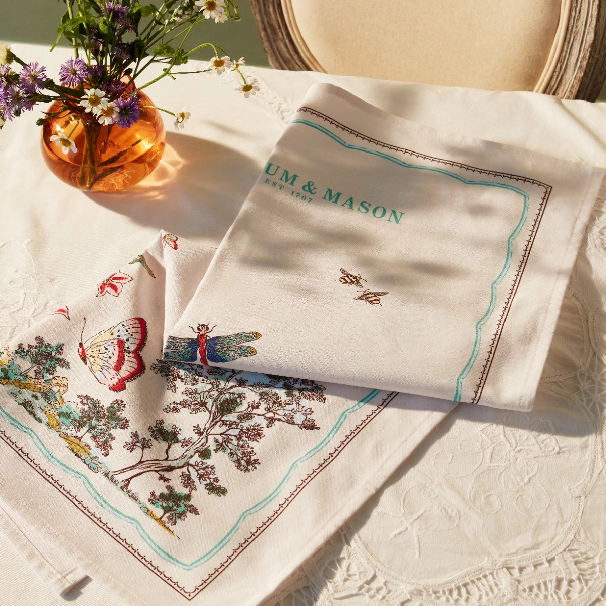 Fortnum's Wild Garden Tea Towel