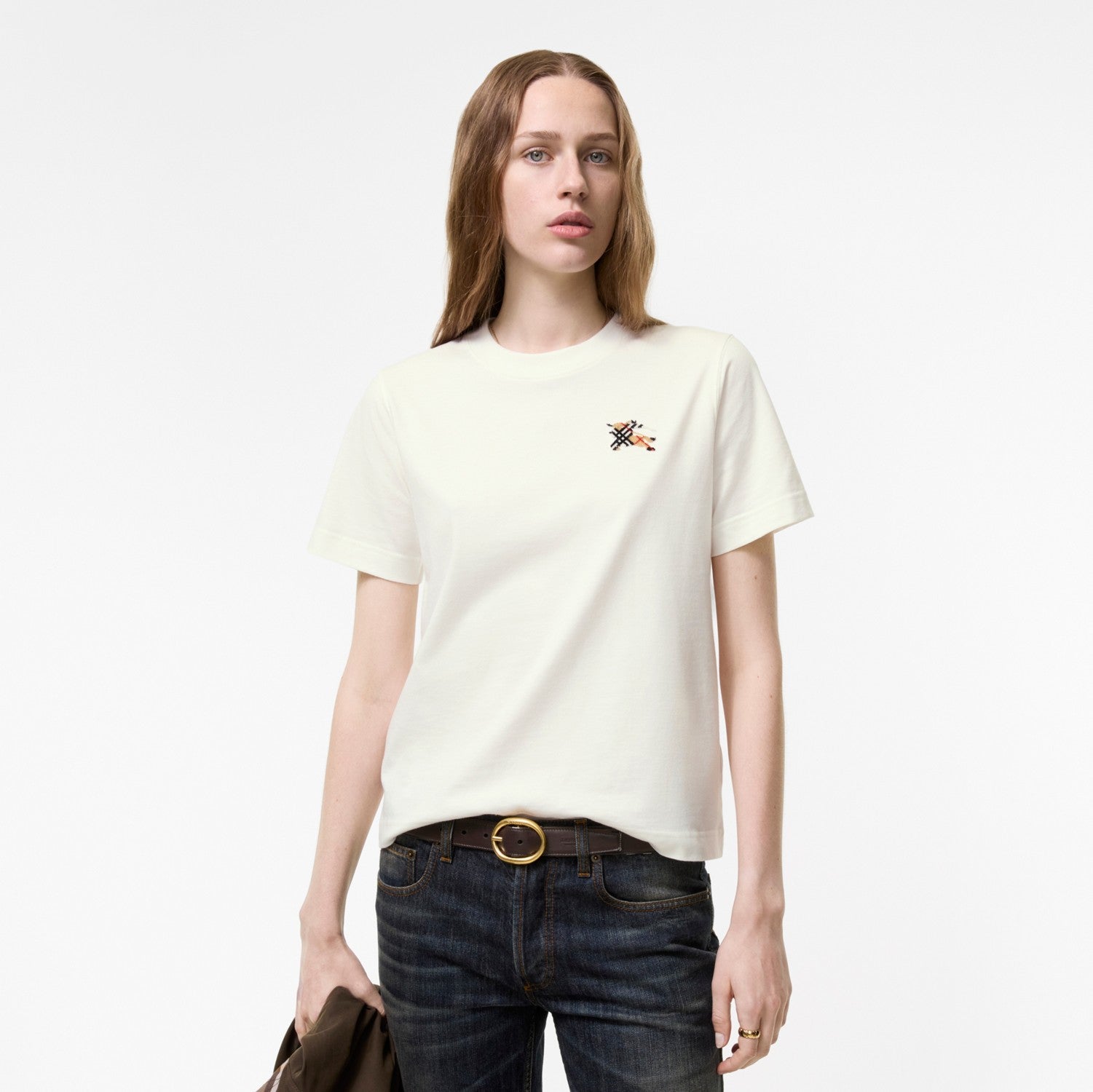 Knight Check Cotton T-shirt