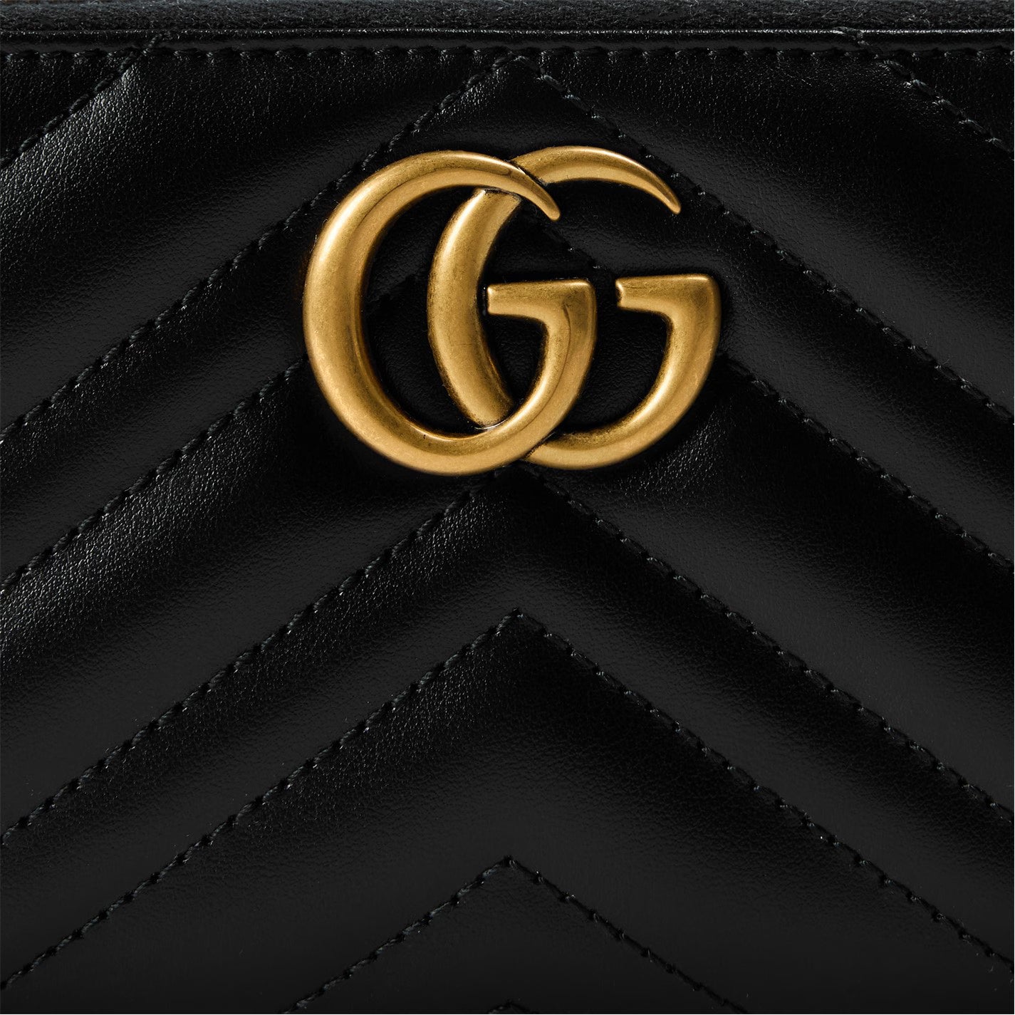 Women's Leather GG Marmont Zip Around Wallet