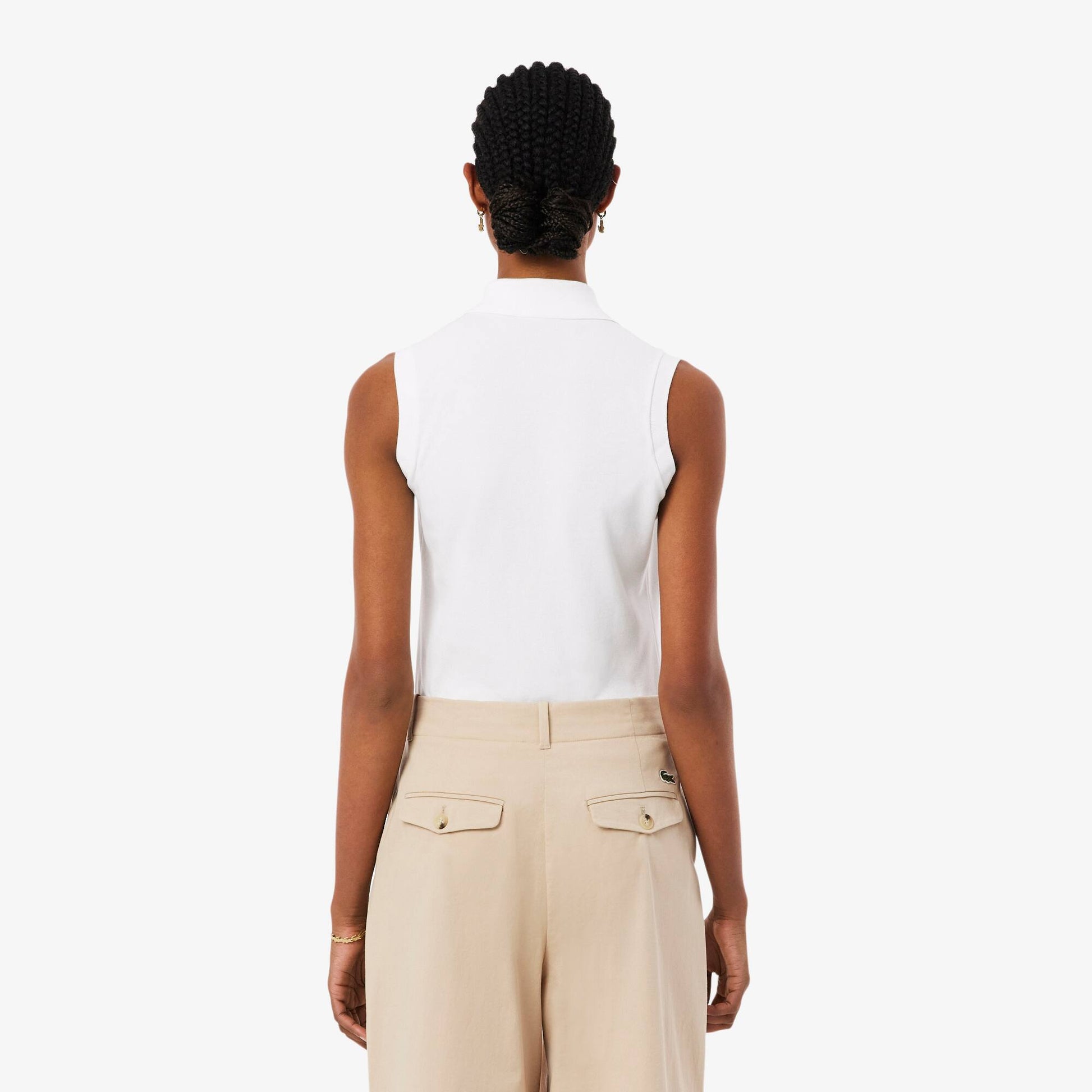 Slim Fit L.12.D Sleeveless Stretch Polo Shirt