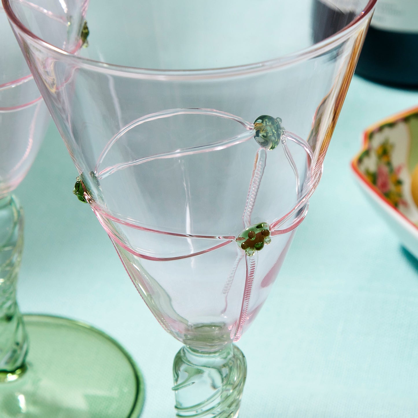 Williams Sonoma Famille Rose Pink Goblet, Set of 2