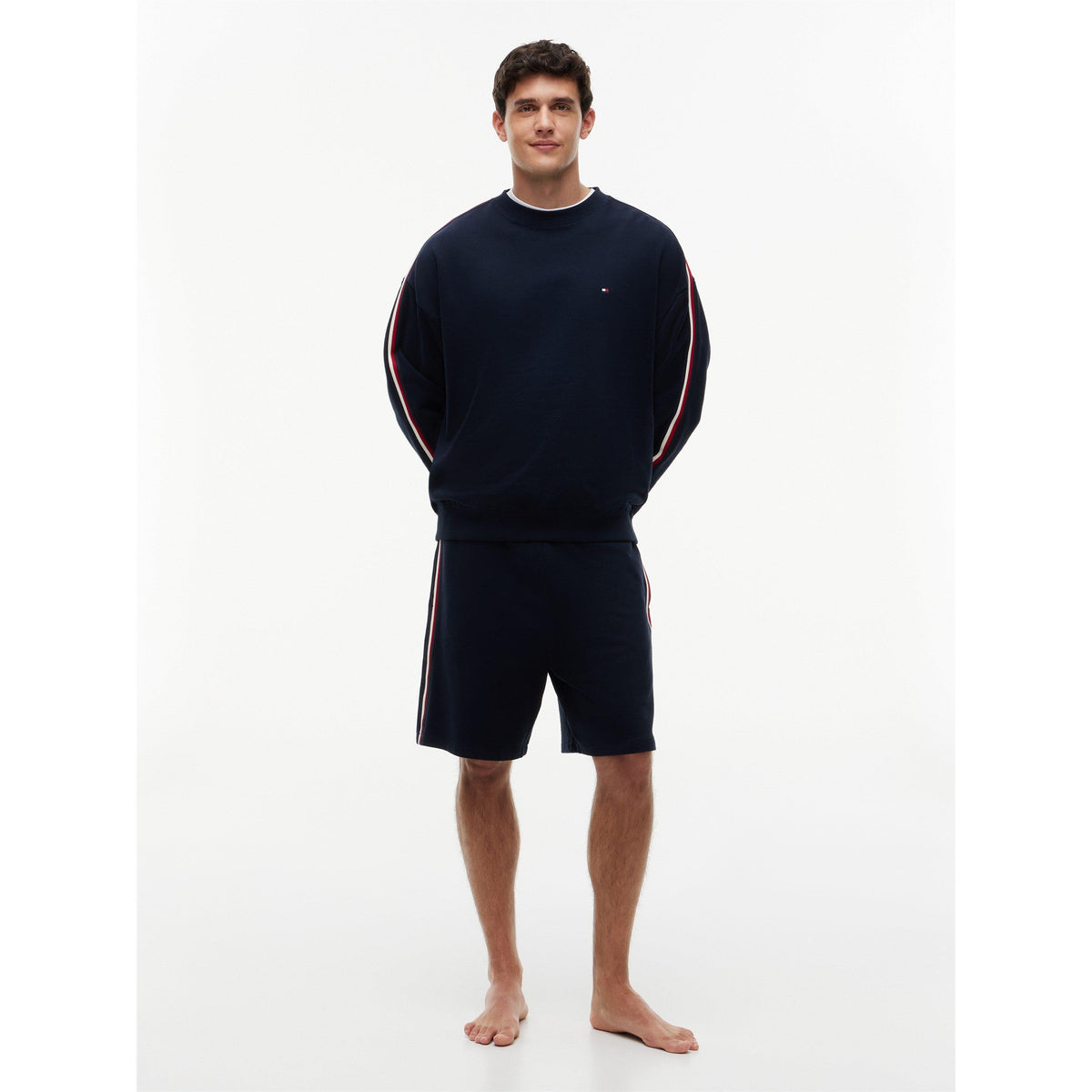 Tommy Hilfiger Mens Global Stripe Sweatshirt