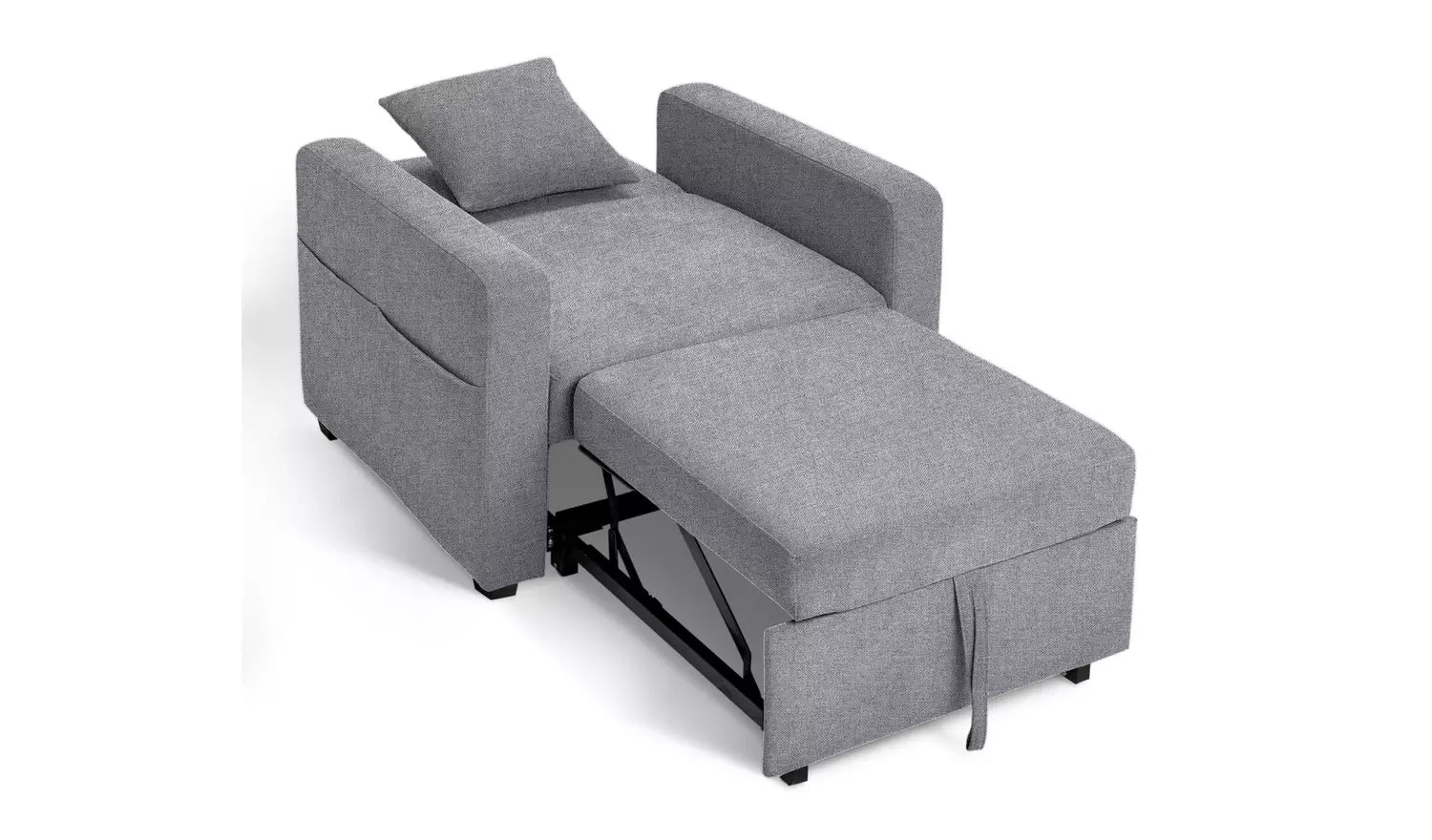 Habitat Reagan Single Fabric Chairbed - Grey