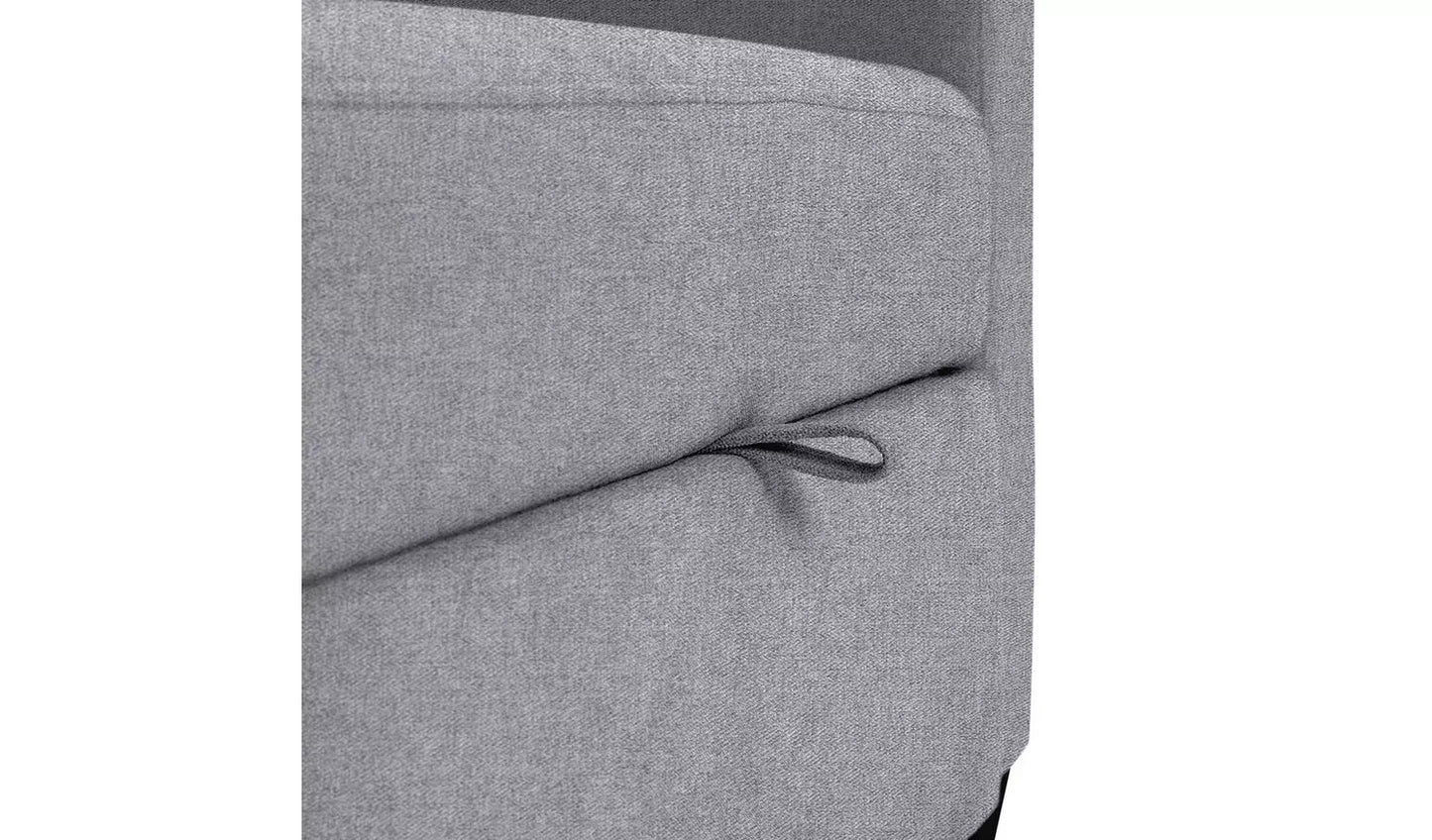 Habitat Reagan Single Fabric Chairbed - Grey