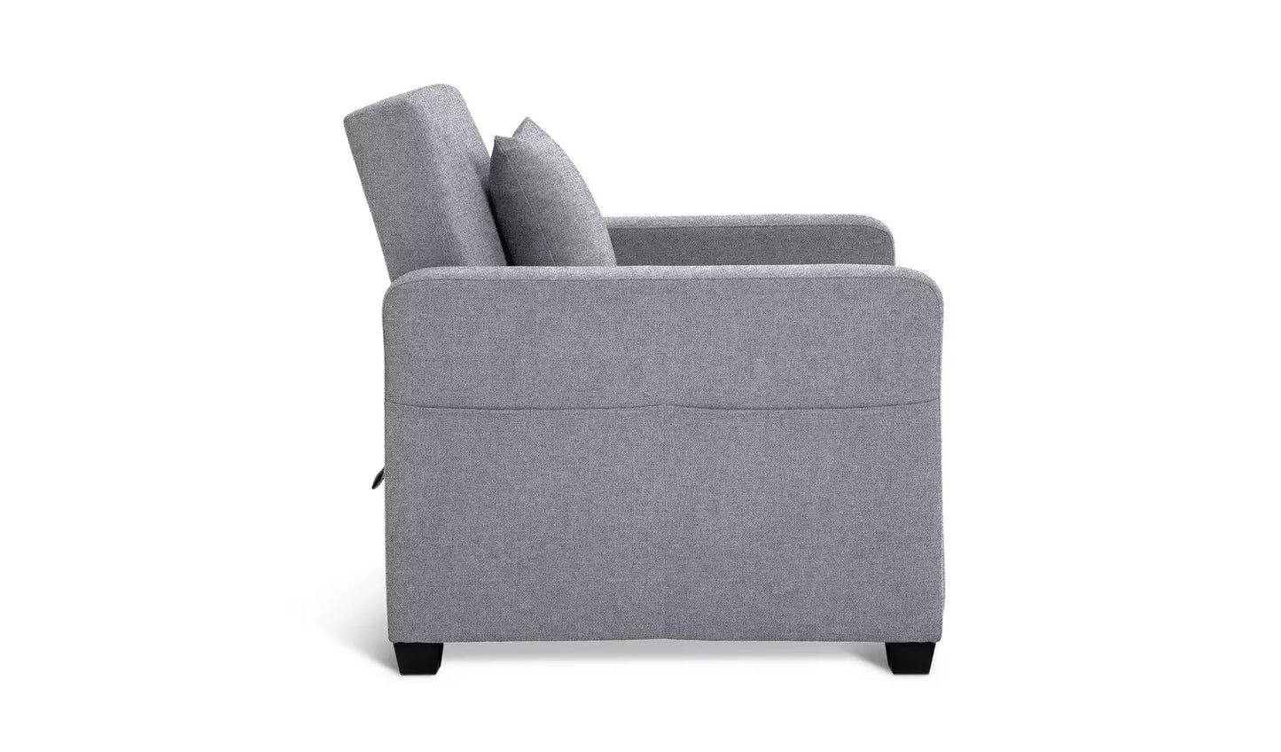 Habitat Reagan Single Fabric Chairbed - Grey