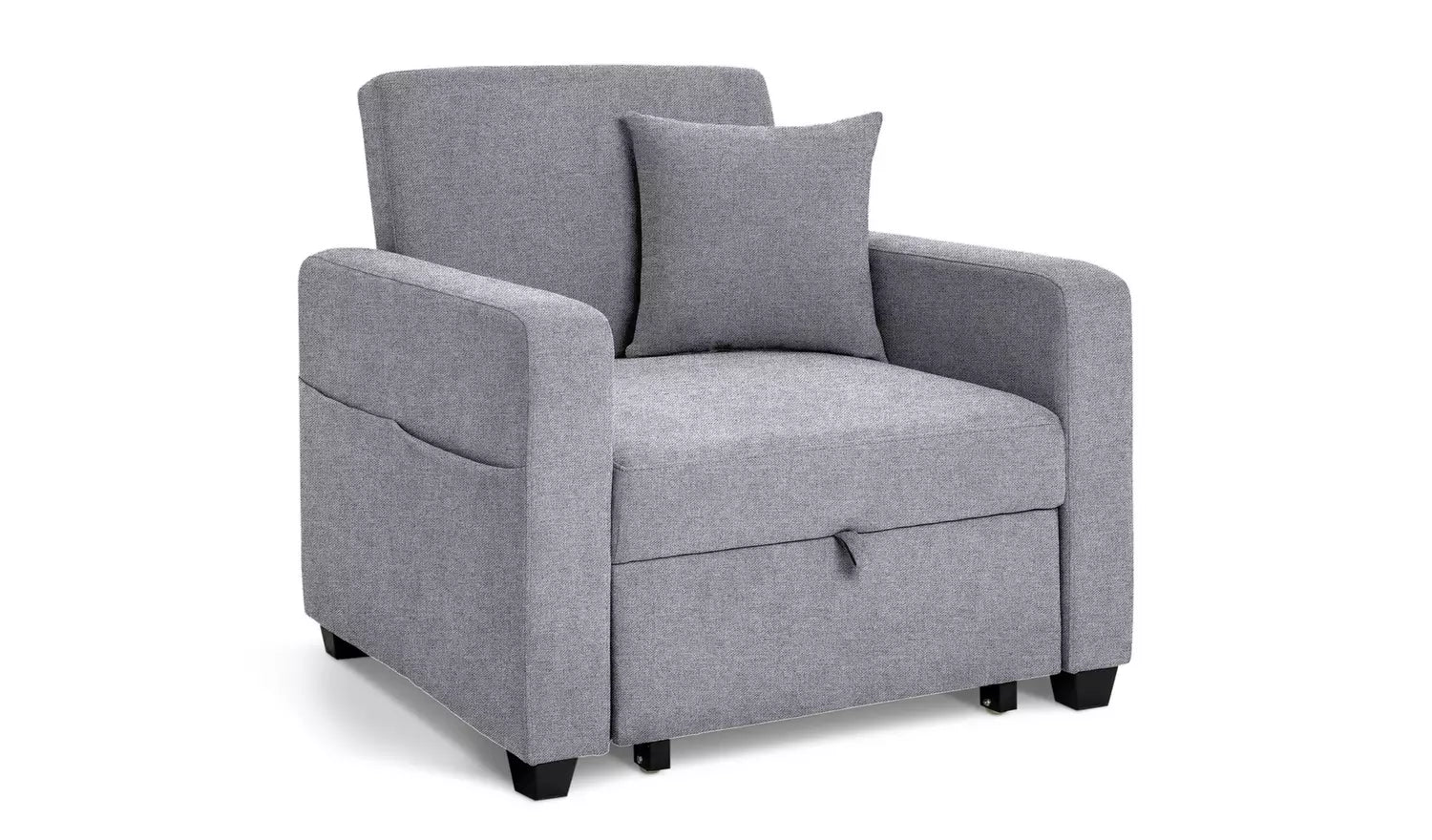 Habitat Reagan Single Fabric Chairbed - Grey